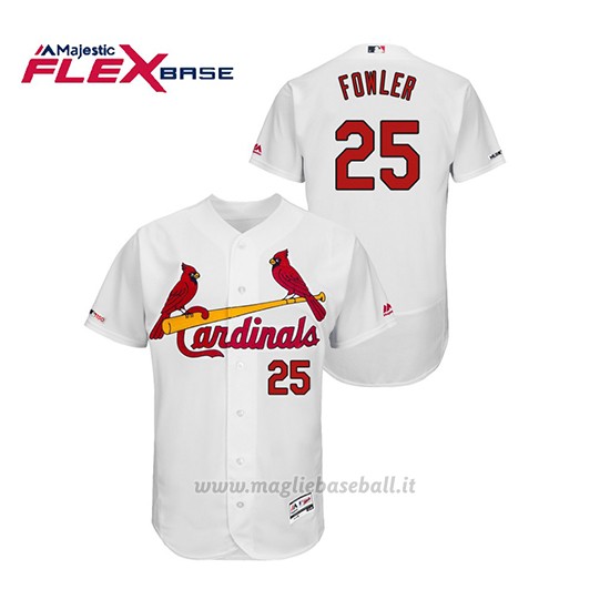 Maglia Baseball Uomo St. Louis Cardinals Dexter Fowler 150th Aniversario Patch Flex Base Bianco